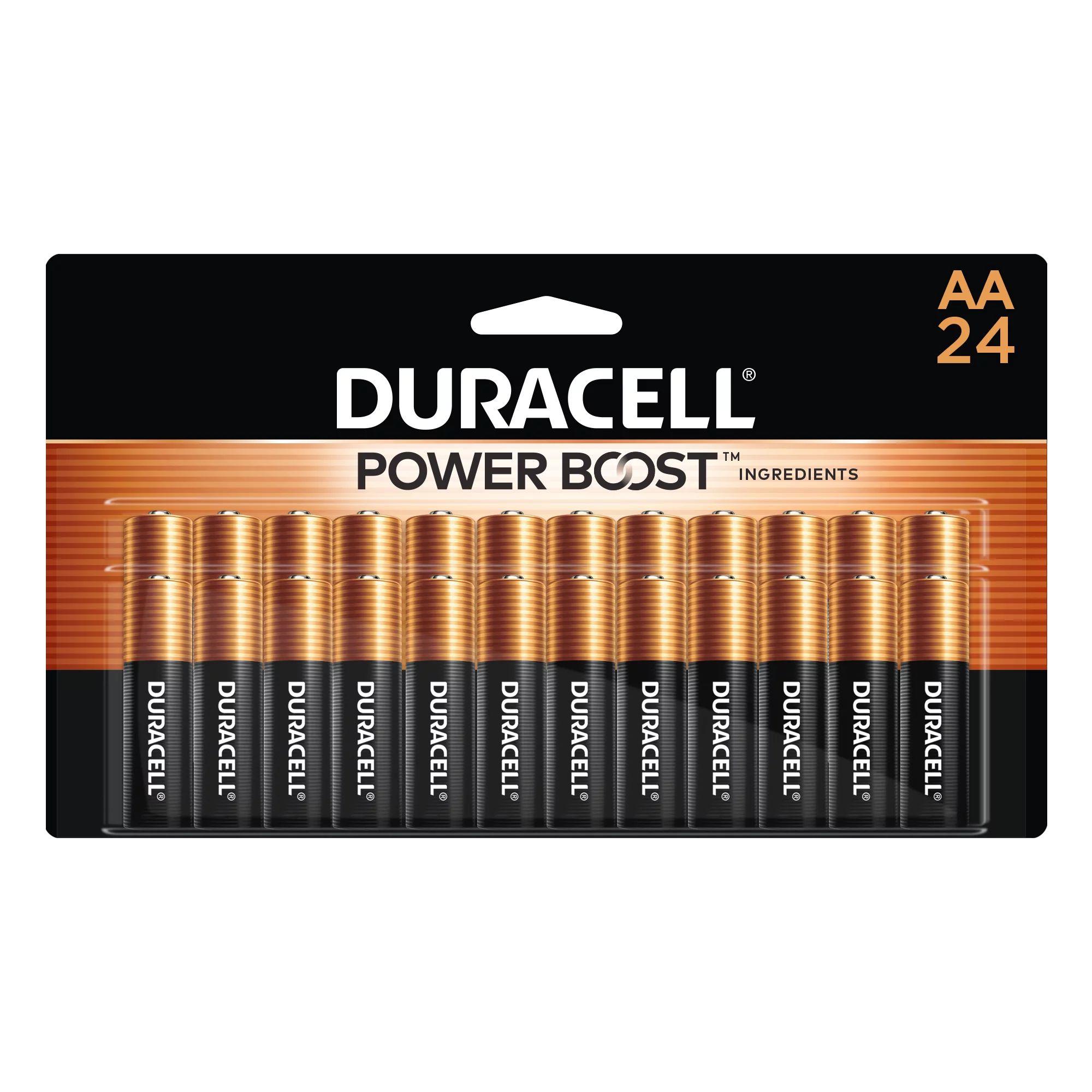 Duracell Coppertop AA Battery with POWER BOOST™, 24 Pack Long-Lasting Batteries | Walmart (US)