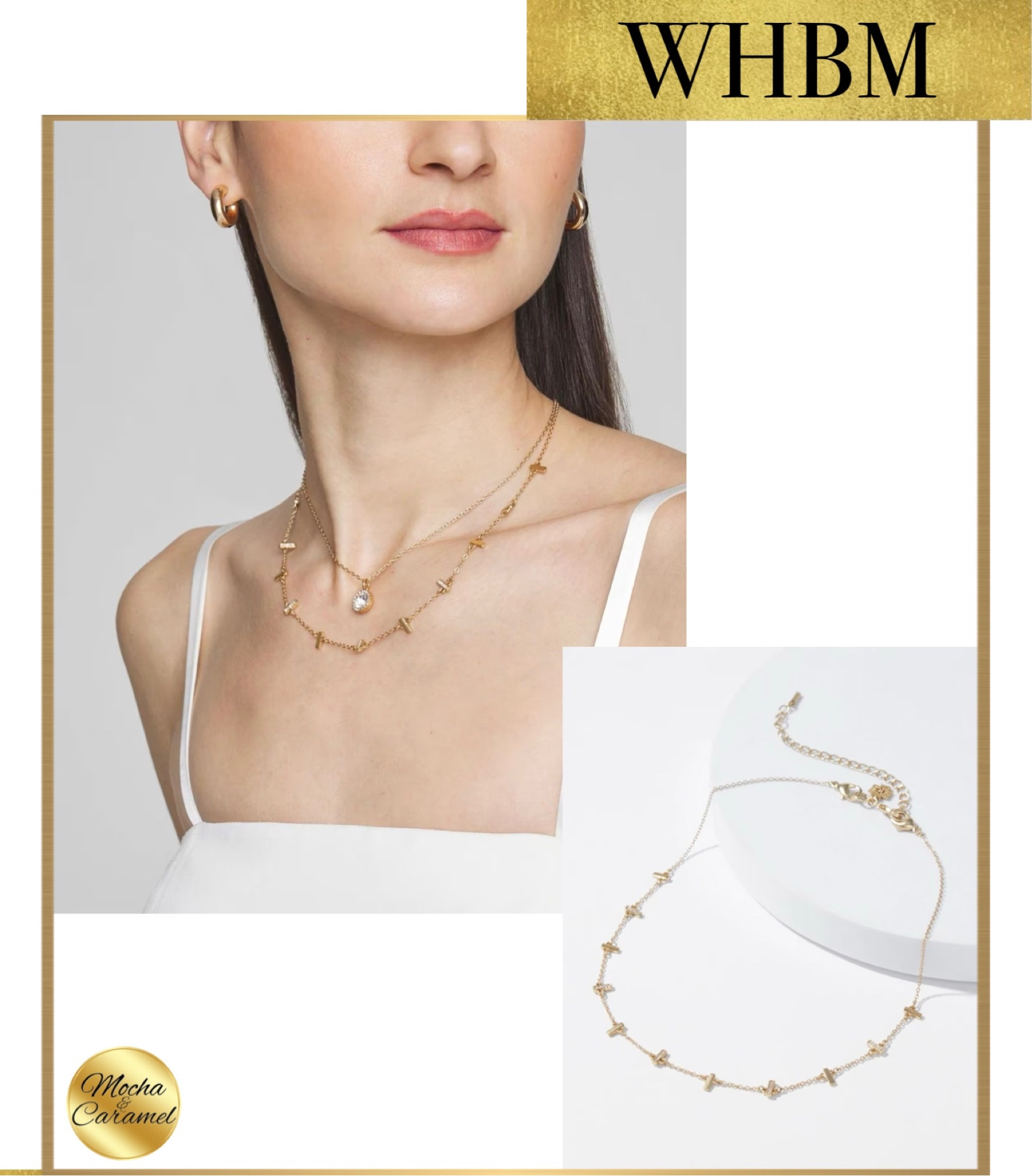 White House Black Market • Gold Crystal Multi-Bar Multi-Strand Necklace

#LTKSeasonal #LTKstyletip #LTKworkwear