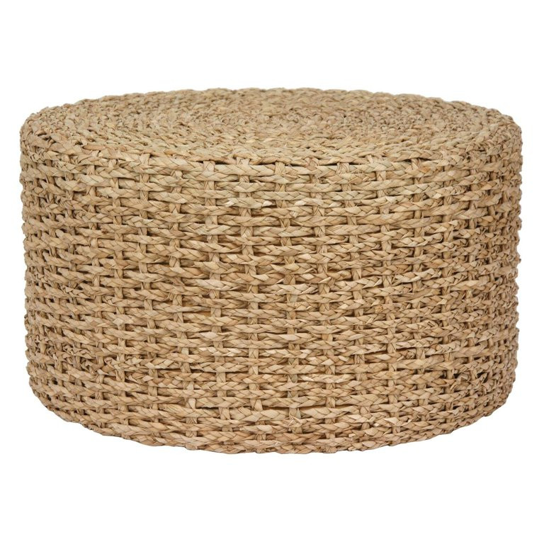 Oriental Furniture Rush Grass Knot work Coffee Table/Ottoman | Walmart (US)