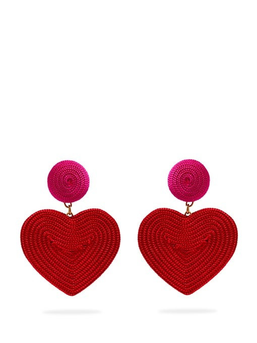 Cora heart cord earrings | Rebecca de Ravenel | Matches (UK)