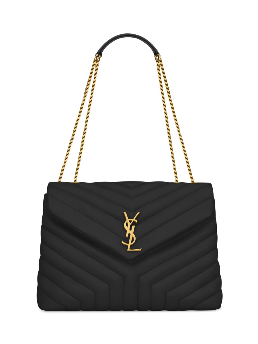 Saint Laurent Loulou Medium Shoulder Bag in Quilted Leather | Saks Fifth Avenue | Saks Fifth Avenue