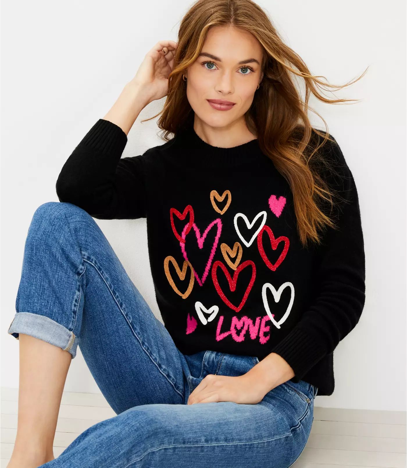 Love Heart Sweater | LOFT | LOFT