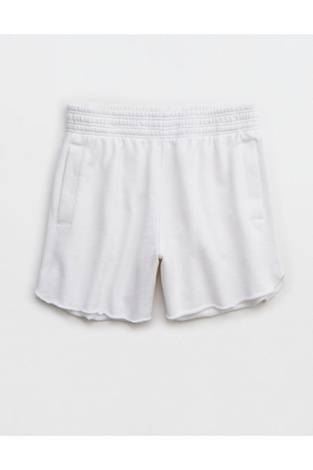 Aerie On My Way High Waisted Short Women's White L | Aerie