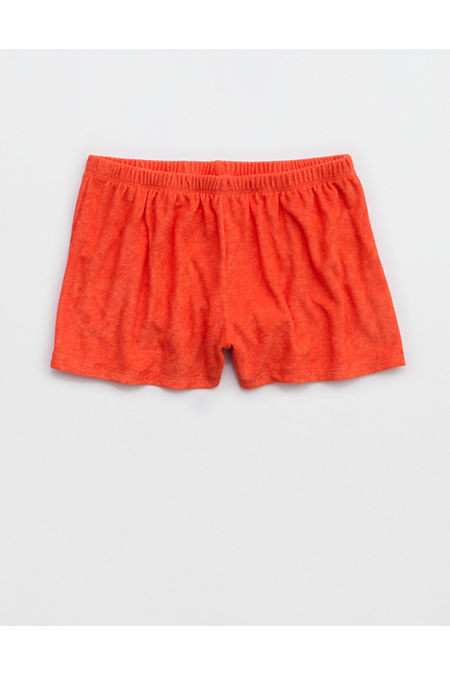 Aerie Real Hot Terry Boxer Women's Orange Flare XXL | Aerie
