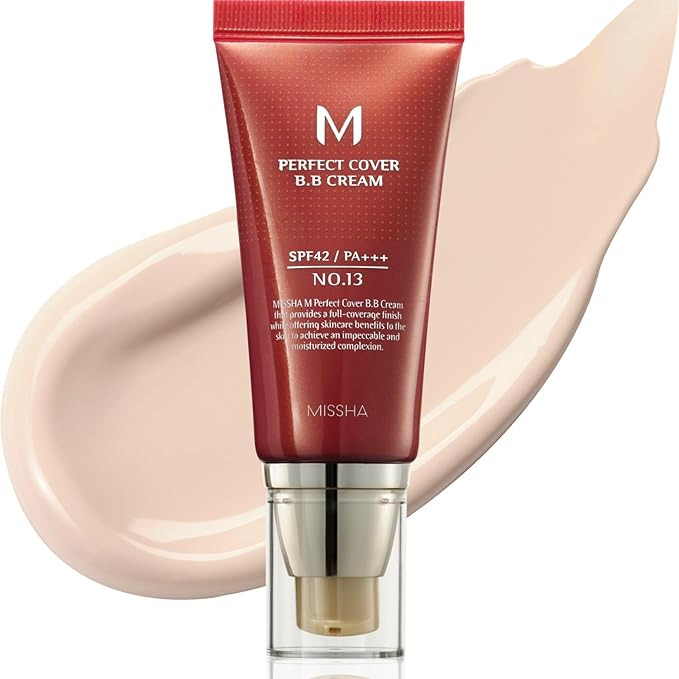 MISSHA M Perfect Cover BB Cream No.13 Bright Beige - Fair with Cool Undertone SPF 42 PA +++ 1.69 ... | Amazon (US)