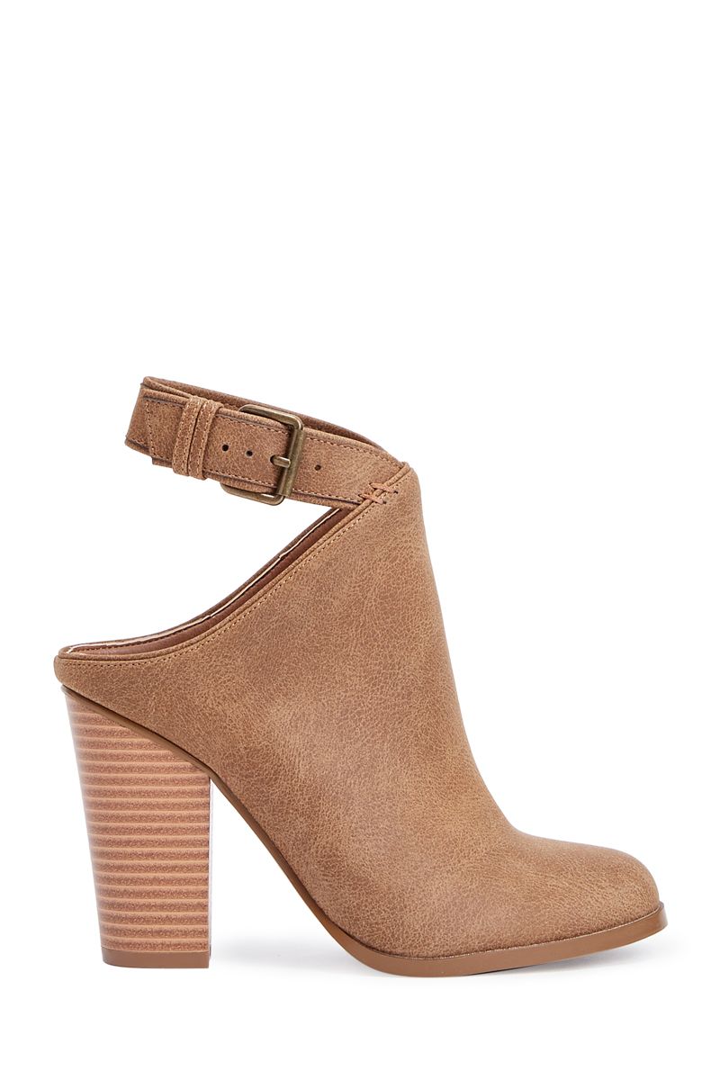 ShoeDazzle Booties Gigi Womens Brown Size 5.5 | Shoe Dazzle