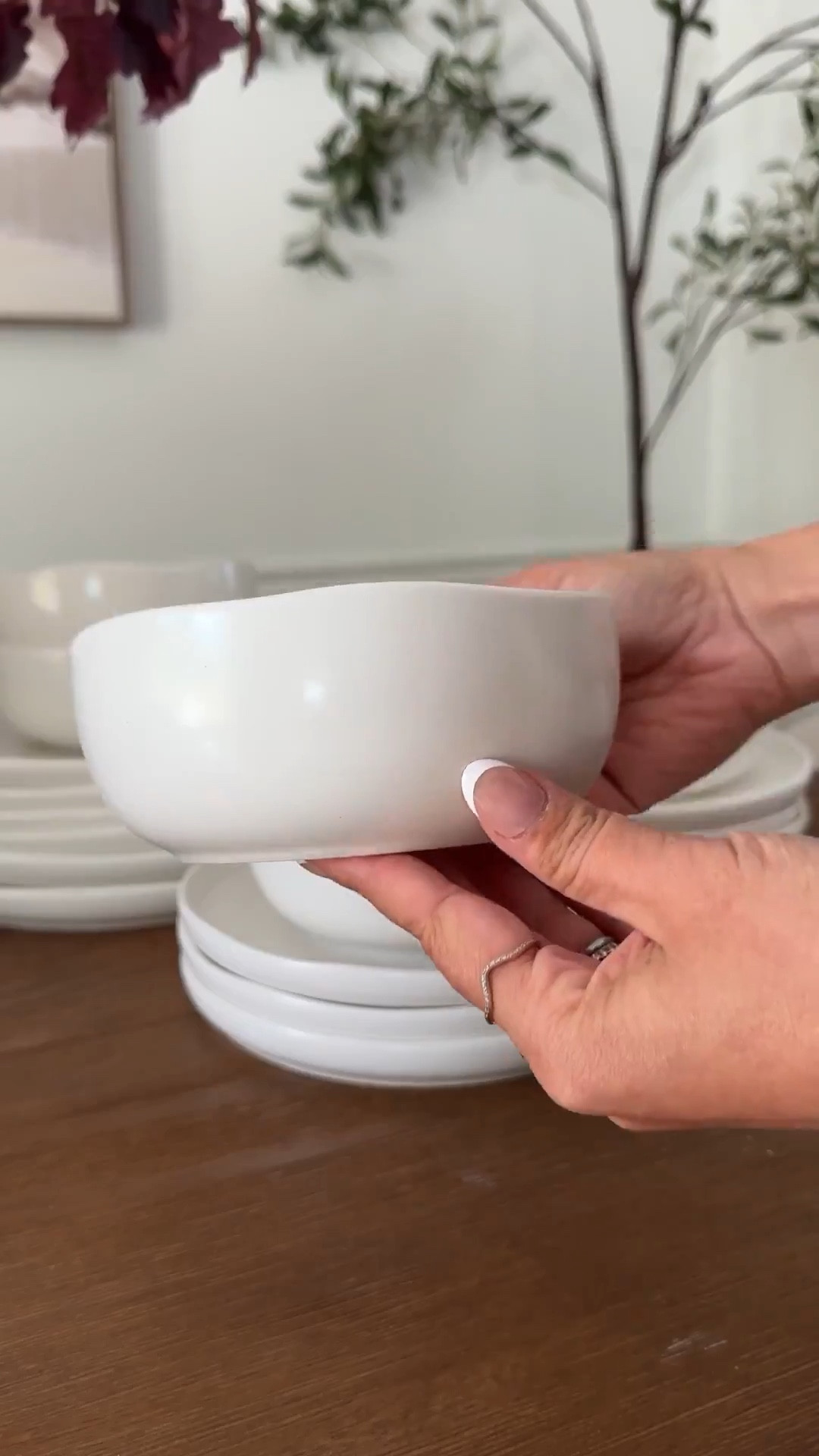 I’ve been obsessed with this dinnerware set.🤍 The subtle wavy edge gives it that designer look while still feeling timeless and minimal 🍽️✨

#LTKHome #modernorganichome #neutralhomeaesthetic #tablescapeinspo


#LTKSaleAlert #LTKHome #LTKFindsUnder100