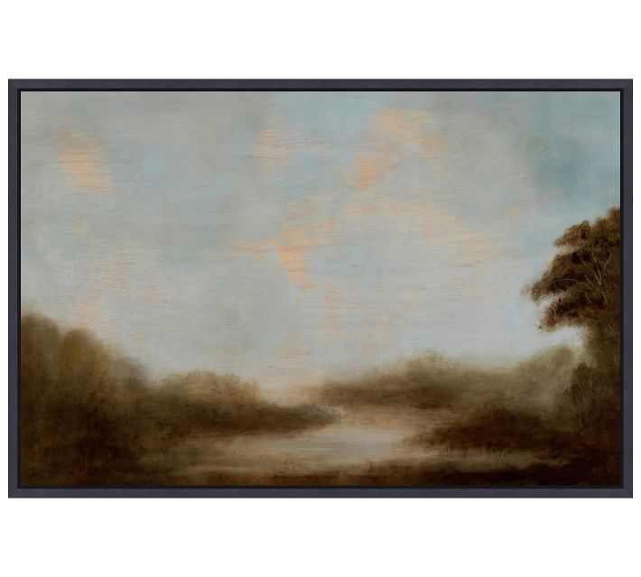 Winding Marsh Framed Canvas | Pottery Barn (US)