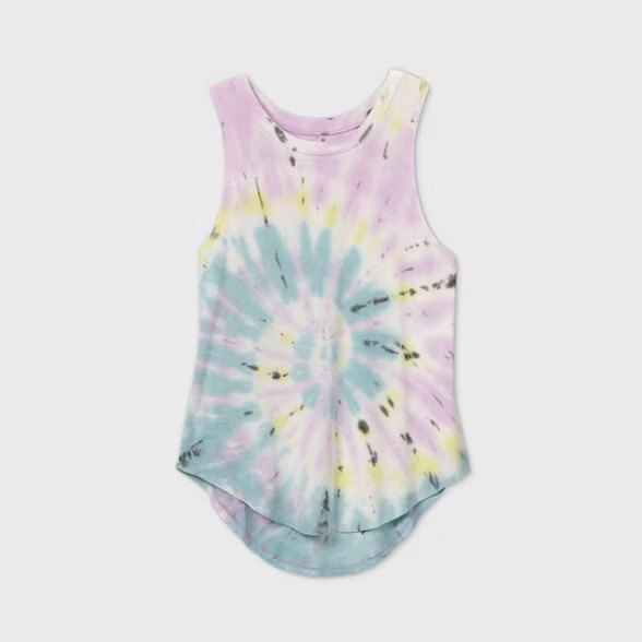 Women's Tie-Dye All Over Print Graphic Tank Top - Grayson Threads (Juniors') - Regular & Plus Pur... | Target