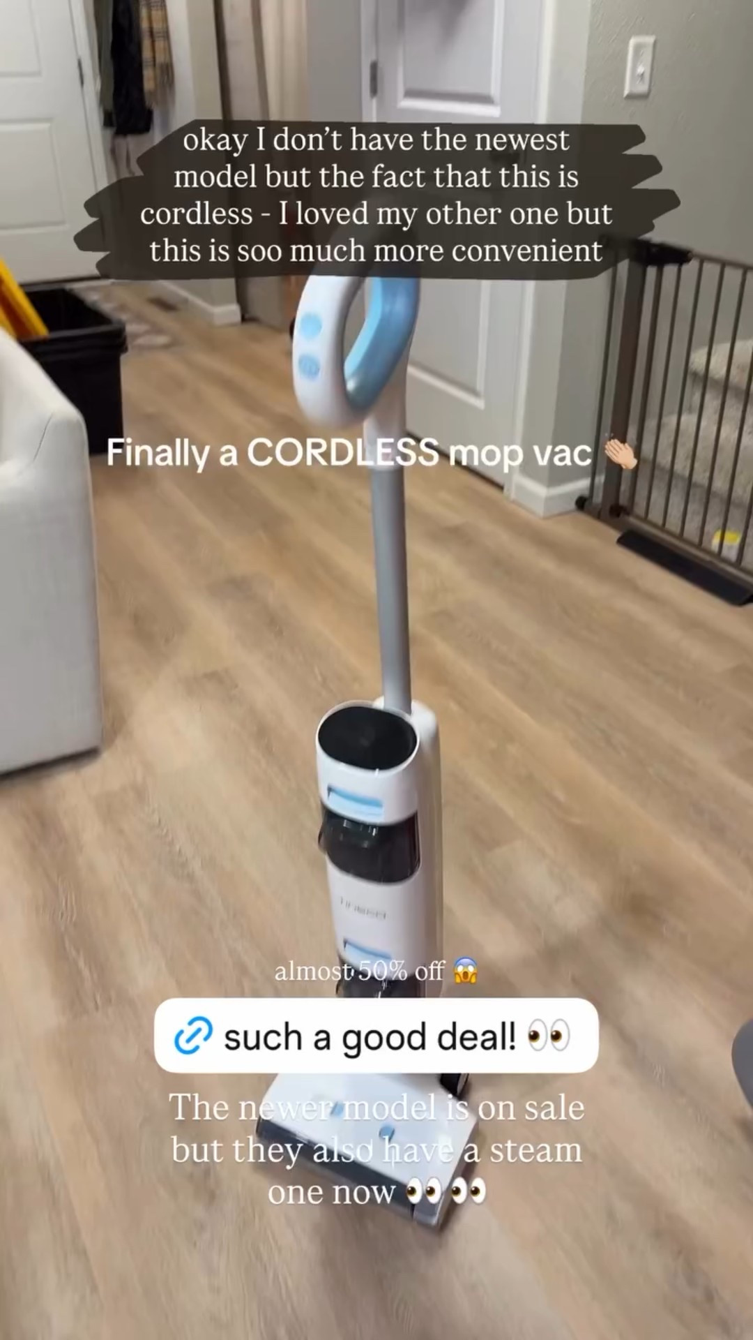 okay I don’t have the newest model but the fact that this is cordless - I loved my other one but this is soo much more convenient  The newer model is on sale but they also have a steam one now 👀 👀  almost 50% off 😱  @tinecoglobal  @tineco.us

#LTKGiftGuide #LTKmomlife #LTKHome