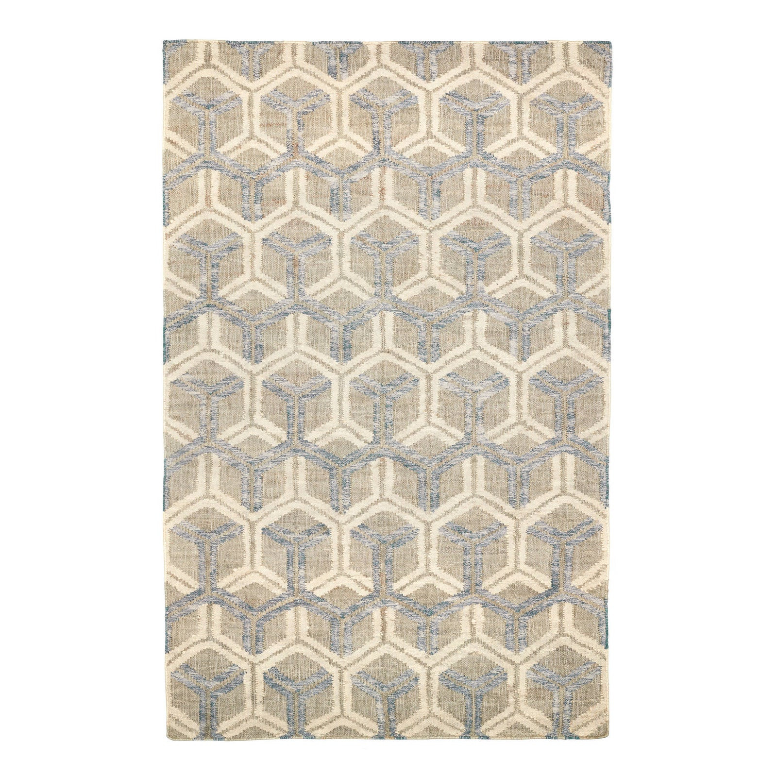 Tala Handwoven Jute Rug | Blue | Annie Selke