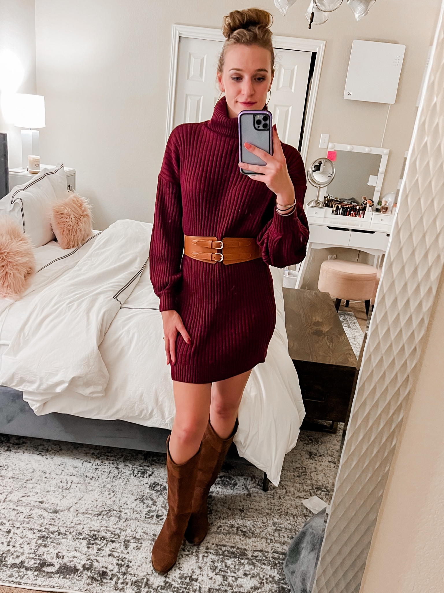 Fall sweater dress for autumn and winter looks

#LTKstyletip #LTKfindsunder50 #LTKSeasonal