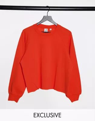 COLLUSION oversized sweat in red | ASOS (Global)