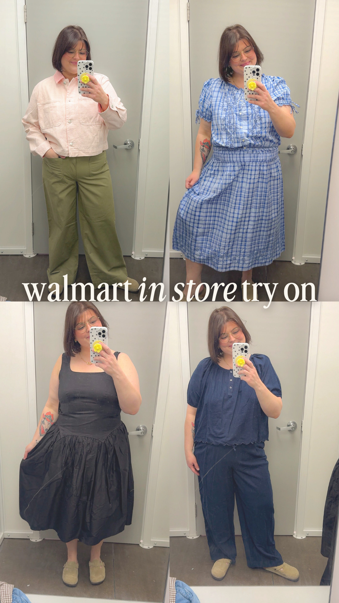 SO MANY CUTE SPRING THINGS at WALMART! 

For reference I'm a size XL/XXL and I tried on most of these things in those sizes! The navy blue set is only in store though (I'm sorry) 

 #LTKSeasonal #LTKMidsize #LTKPlusSize