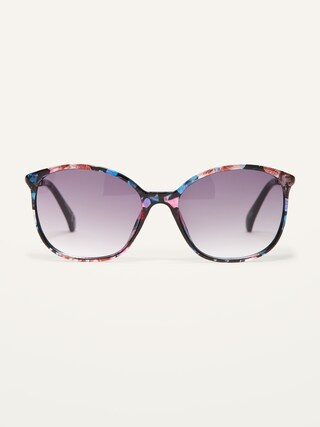 Multi-Color Marbled Square-Frame Sunglasses | Old Navy (US)