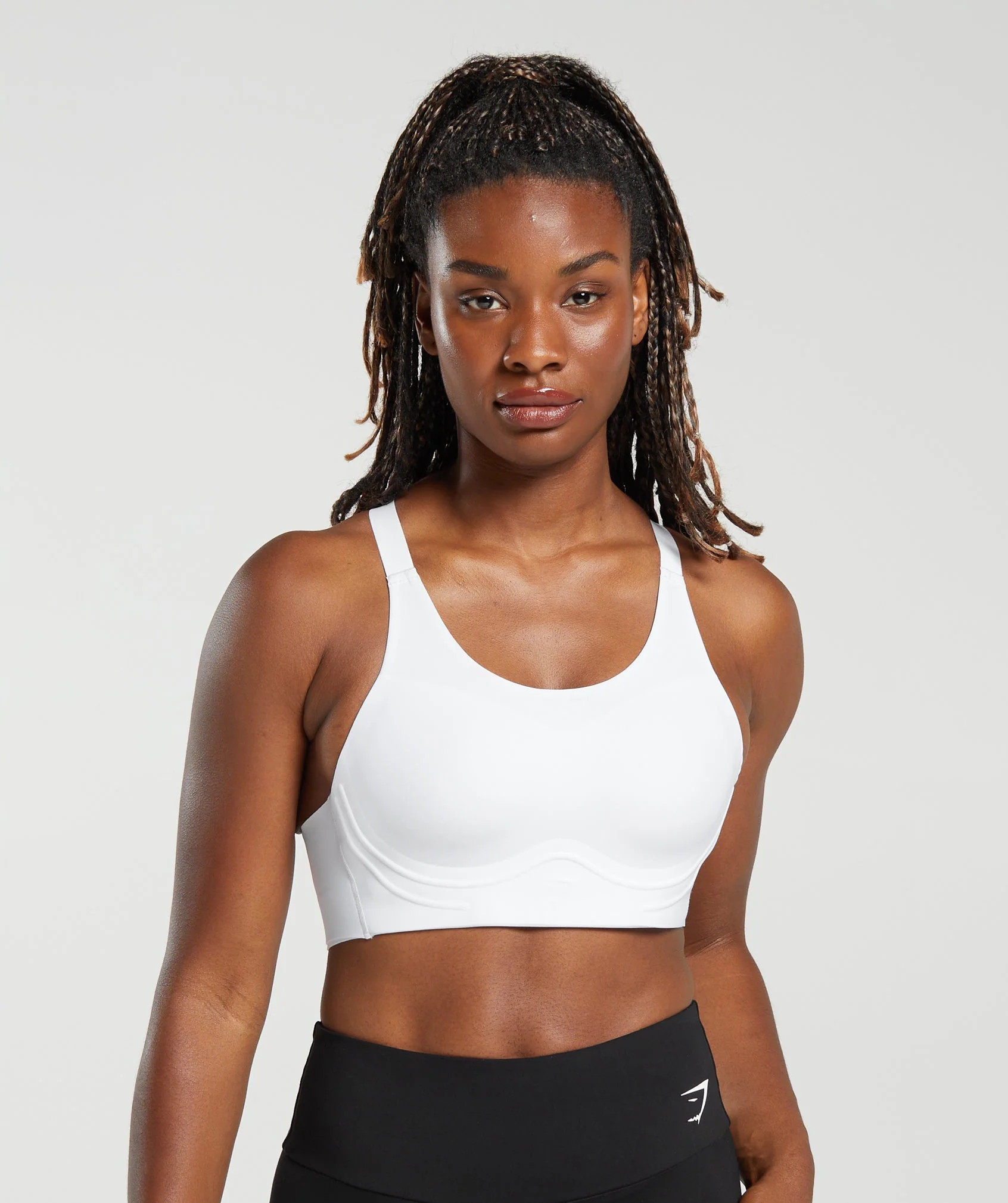 Gymshark Cross Back Sports Bra - White | Gymshark (Global)