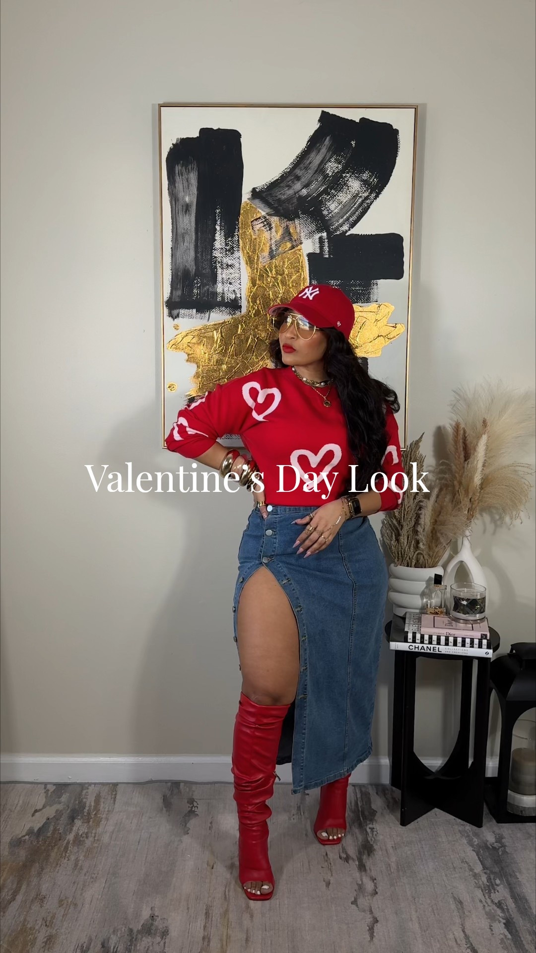 Casual Valentine’s Day outfit! The buttons are fully functional. You can make this skirt as flirty or modest as you’d like. Great for a chill Galentine’s or hang out.
Sweater: Small
Skirt: Medium 
#valentinesday

#LTKgrwm #LTKSeasonal #LTKootd