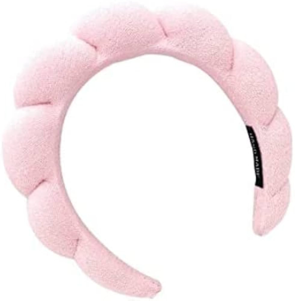 Mimi and Co Spa Headband for Women - Sponge & Terry Towel Cloth Fabric Head Band for Skincare, Fa... | Amazon (US)