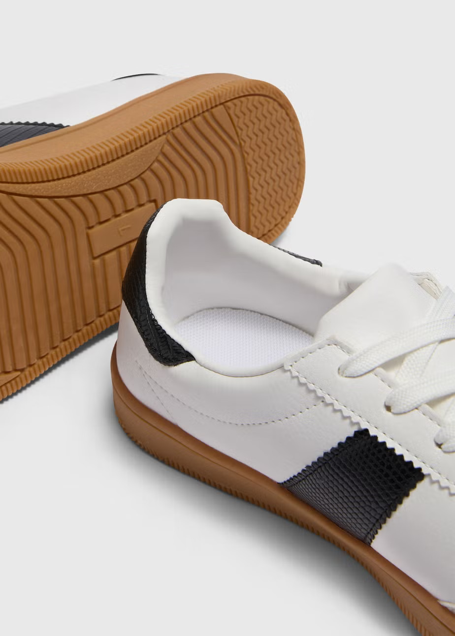 White Retro Trainers | Matalan (UK)
