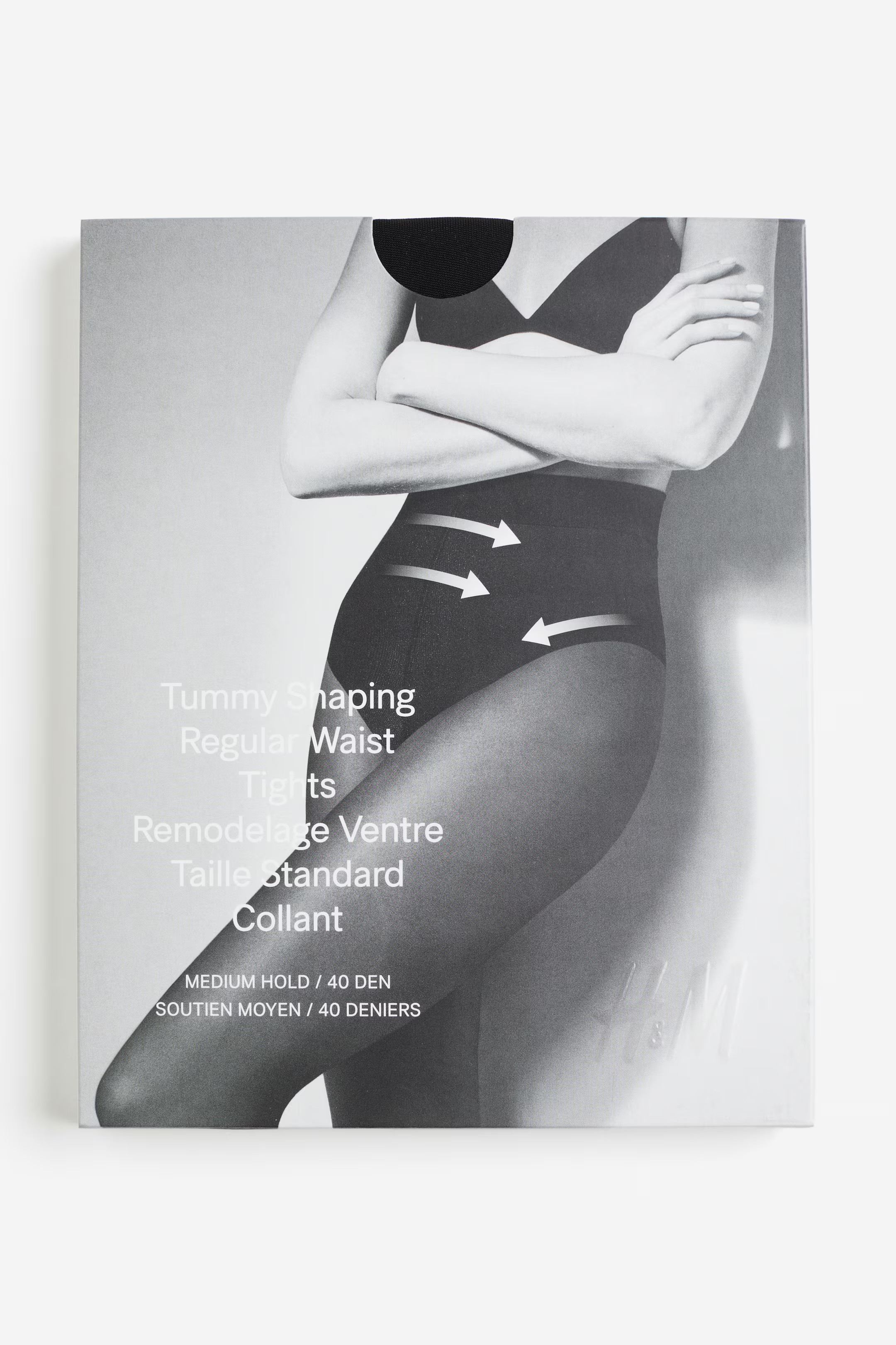 Shaping Tights 40 Denier - High waist - Black - Ladies | H&M US | H&M (US + CA)