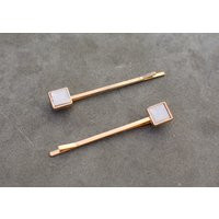 Vintage Gem Shape Barrette, Gold Minimalist Hair Pin, Simple Clip, Personalized Gift, Accessories Gi | Etsy (US)