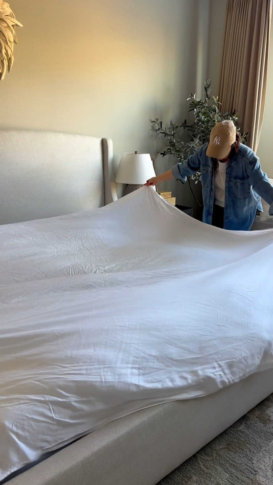 The key to a good bedrooom reset is definitely fresh, clean sheets. These are my absolute favorite sheets! They’re the softest, they feel so luxurious and they hold up so well wash after wash. They’re the @cariloha Resort set and I promise you’re going to love them. 🤍  

#carilohapartner 

#LTKdayinmylife #LTKHome