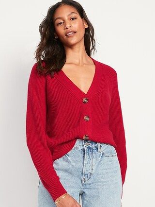 Shaker-Stitch Cardigan Sweater for Women | Old Navy (US)