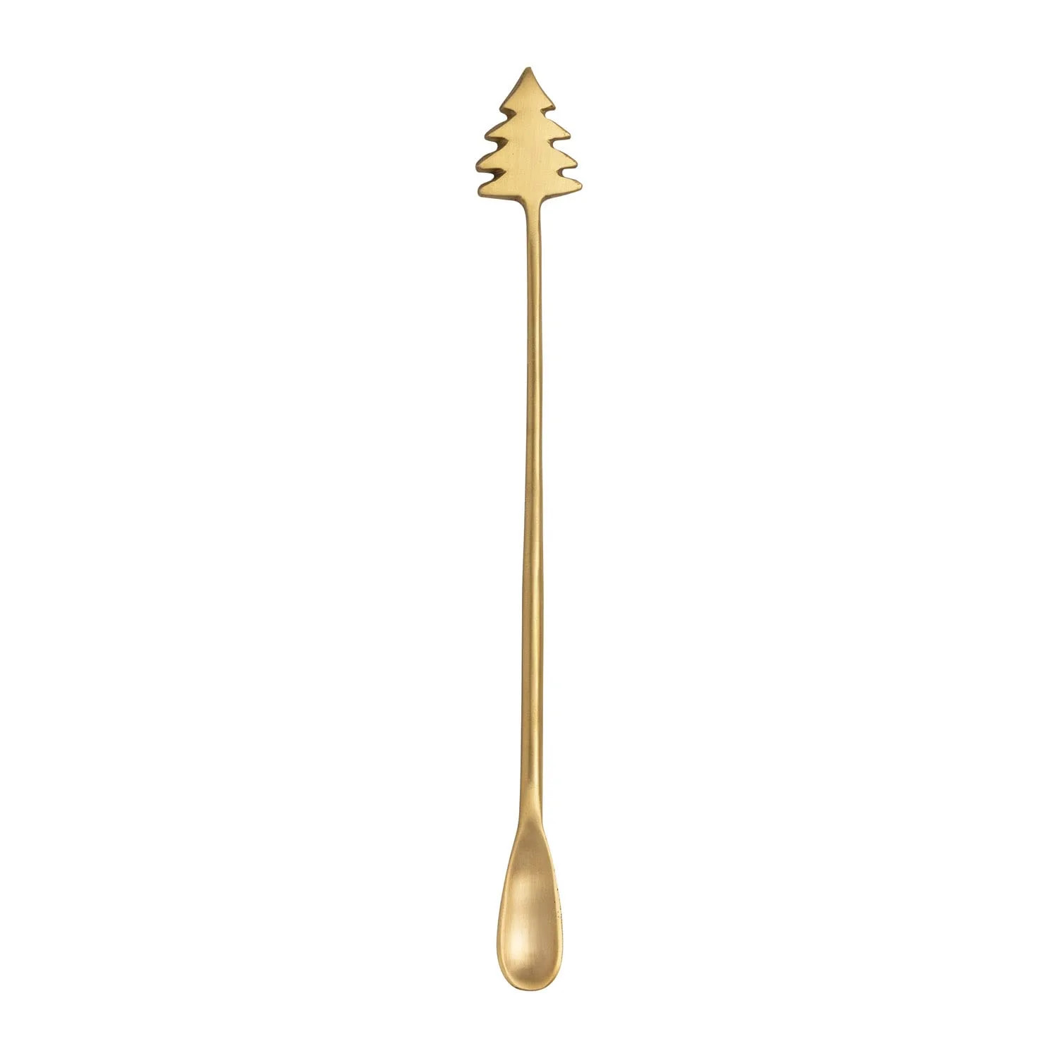 Christmas Tree Brass Cocktail Spoon - 100% Iron, 9.25 Long Mixing Spoon, | Walmart (US)