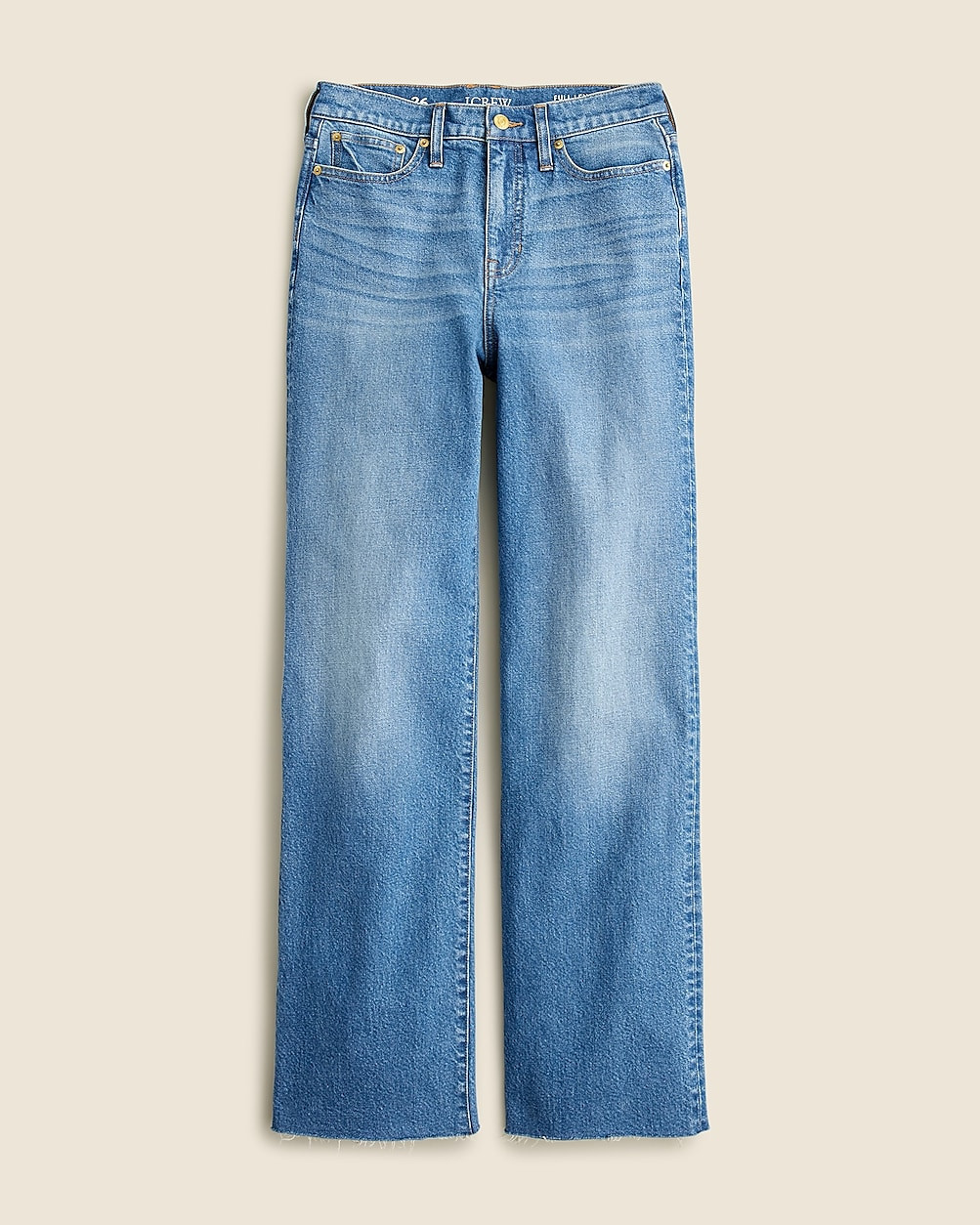 Full-length slim wide-leg jean in Lakeshore wash | J. Crew US