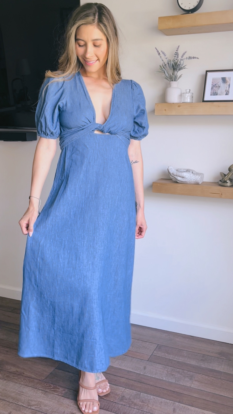 Old Navy maxi denim dress. Spring dress. Fits true to size

#LTKSeasonal #LTKstyletip #LTKunder50