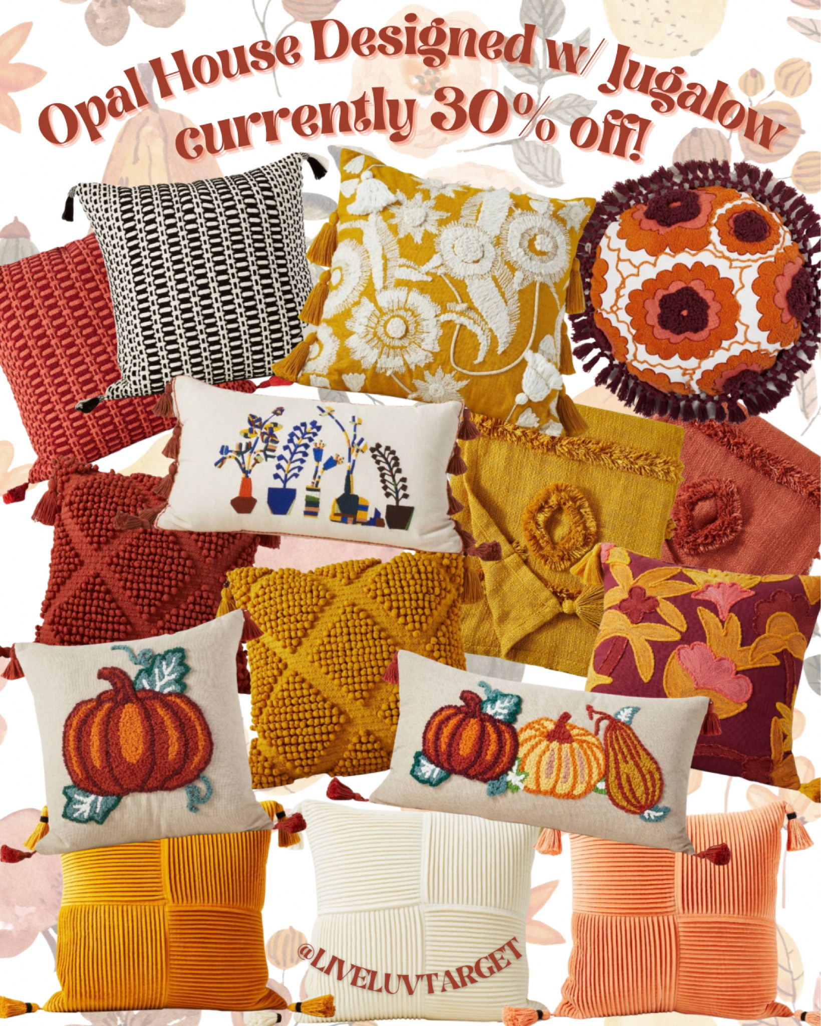 Opalhouse Designed w/ Jungalow pillow & blanket sale - currently 30% off! 🎯

#LTKSeasonal #LTKhome #LTKsalealert