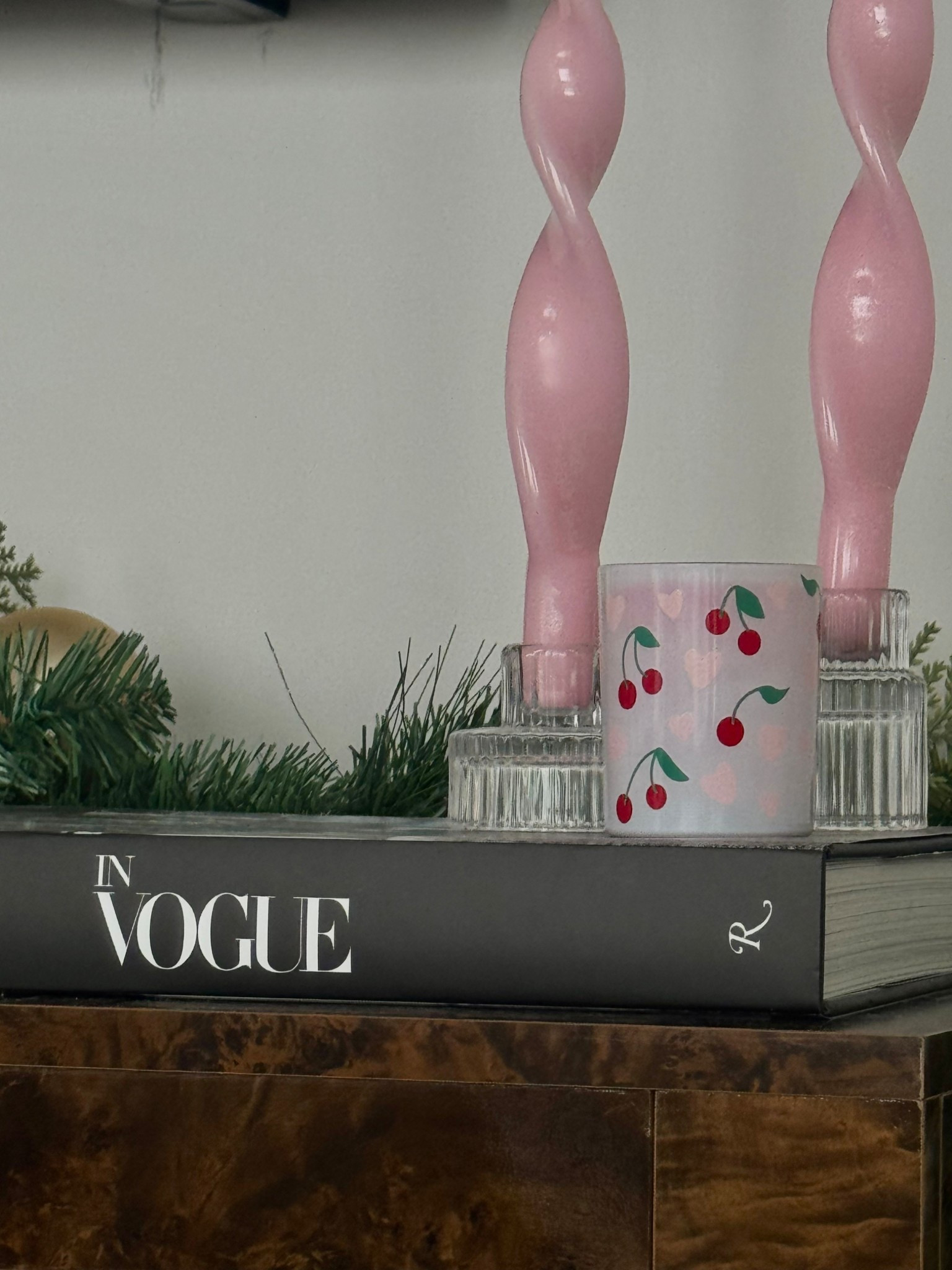 Cute little home decor corner 💗 have my Valentine’s Day candles up! 

#LTKValentine #LTKSeasonal #LTKHome