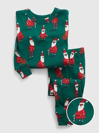 babyGap 100% Organic Cotton Santa PJ Set | Gap (US)