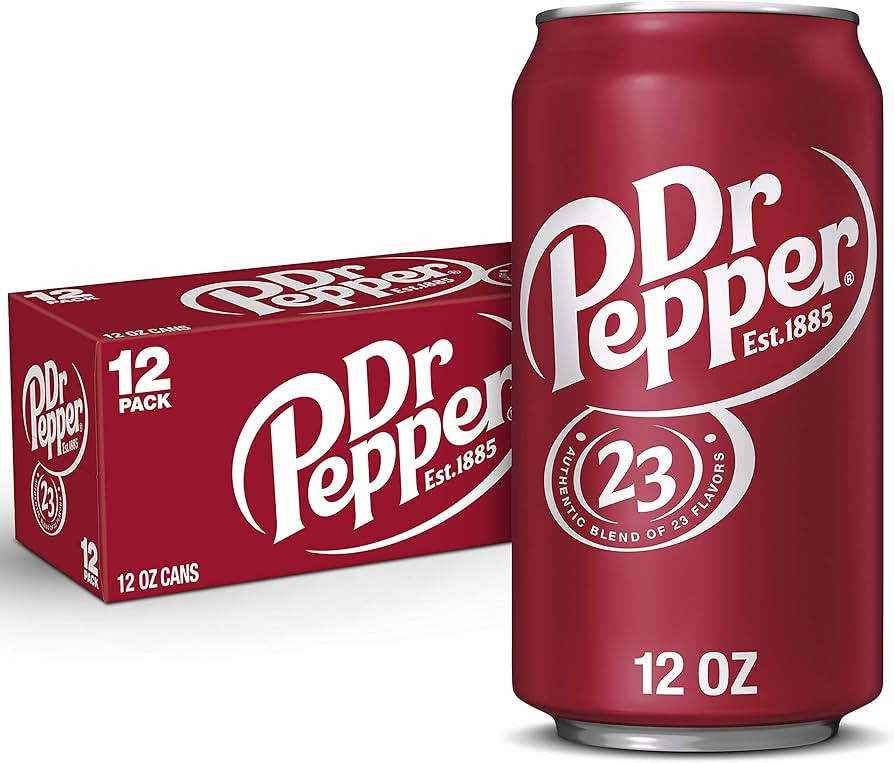 Dr Pepper Soda, 12 fl oz cans, 12 pack | Amazon (US)