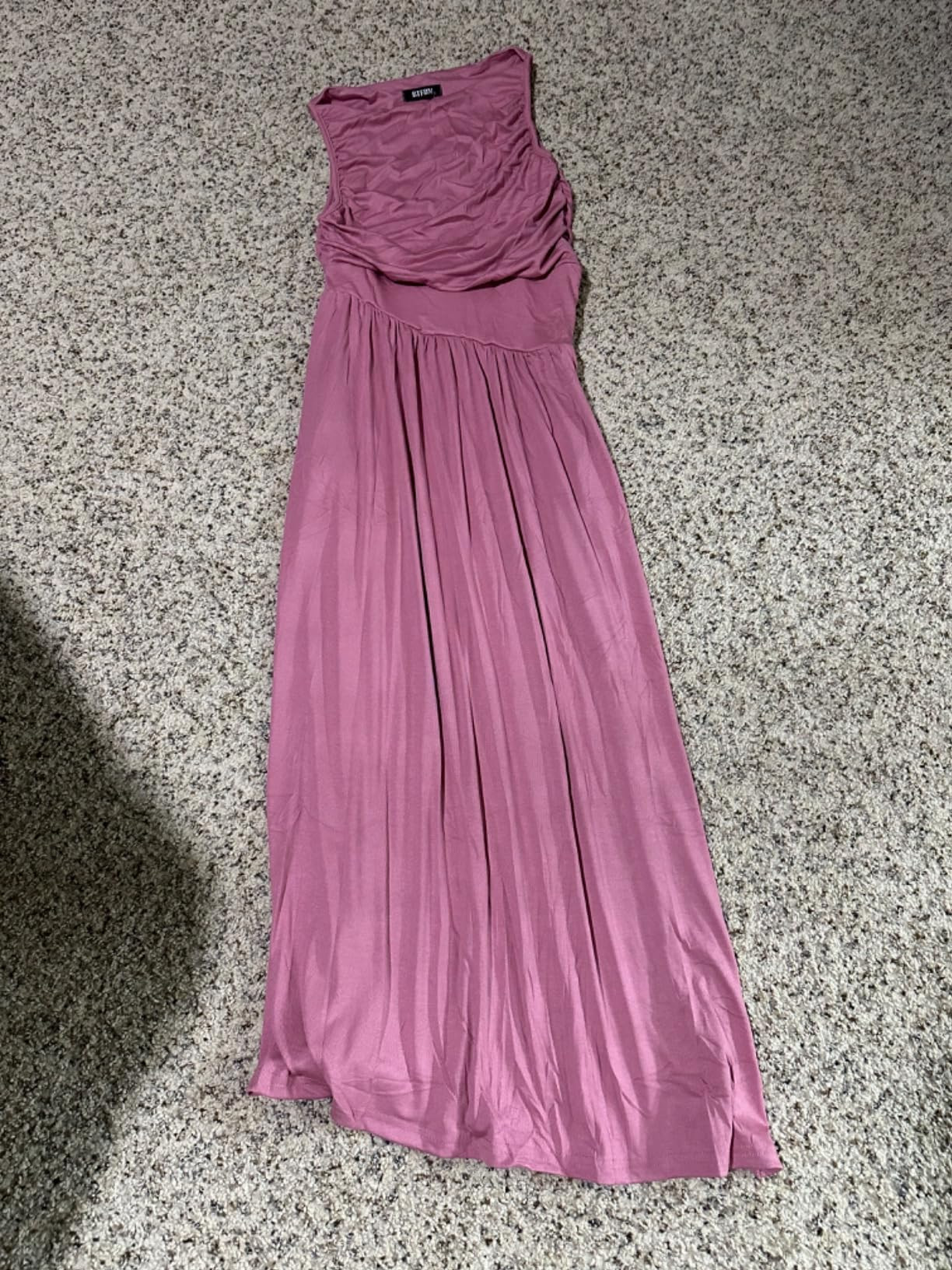 BTFBM Women 2025 Summer Sleeveless Ruched Maxi Dresses Boat Neck High Waist Wedding Guest Cocktai... | Amazon (US)