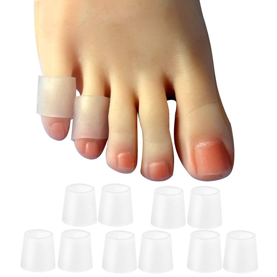 10 Pack Pinky Toe Sleeves Protectors, Toe Covers, Protect Toe from Rubbing, Ingrown Toenails, Cor... | Amazon (US)