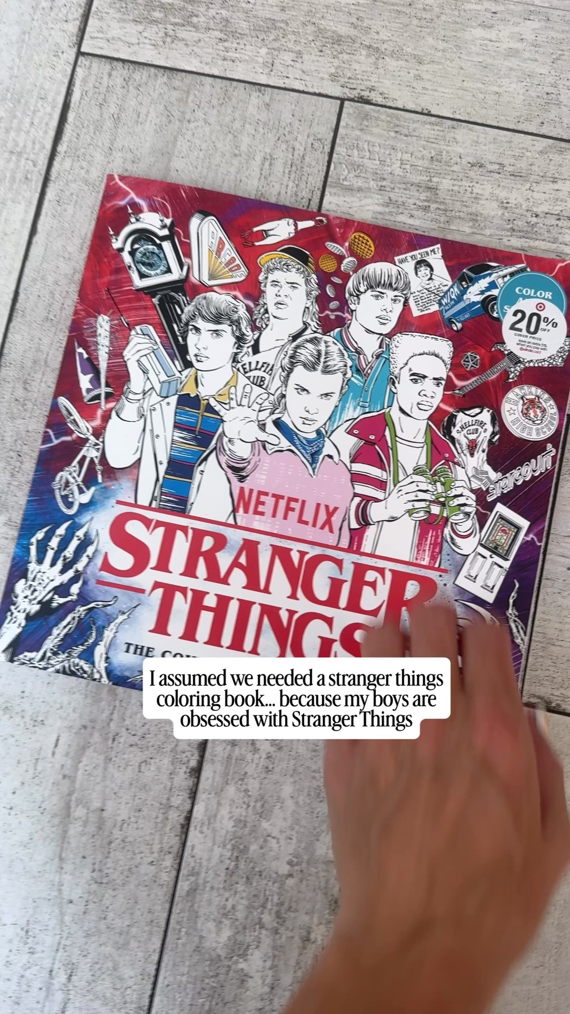 Because my kids are obbsessed with Stranger things... found this coloring book at Target.

#targetfinds #kidsactivities #strangerthings #travelactivities 

 #LTKTravel #LTKKids
