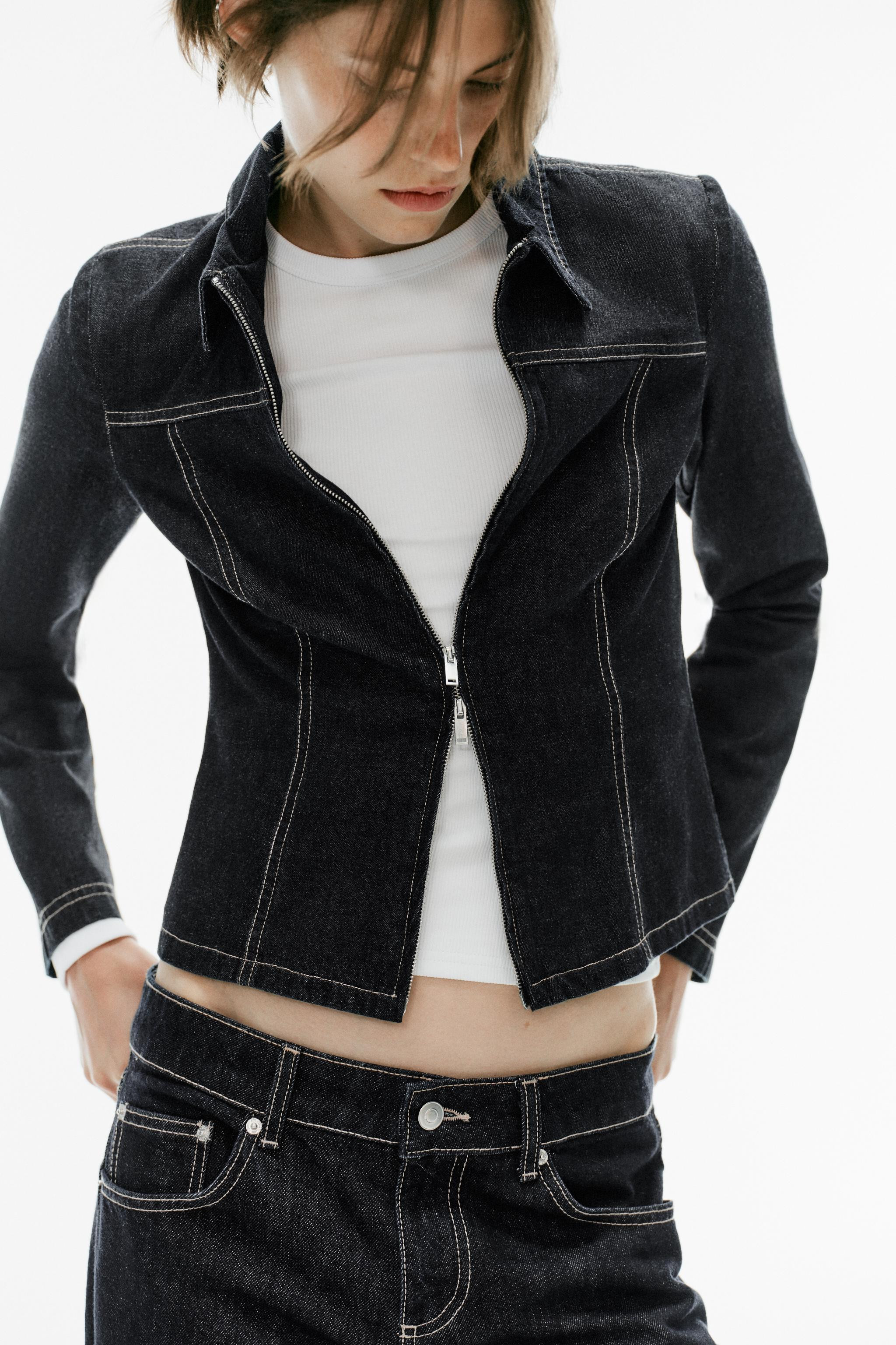 DENIM ZIP SHIRT | Zara UK