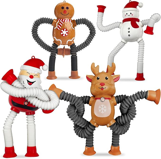 Chirstmas Pop Tube Stocking Stuffers Gifts for Toddlers GrandKids Sensory Fidgets Travel Toys Air... | Amazon (US)