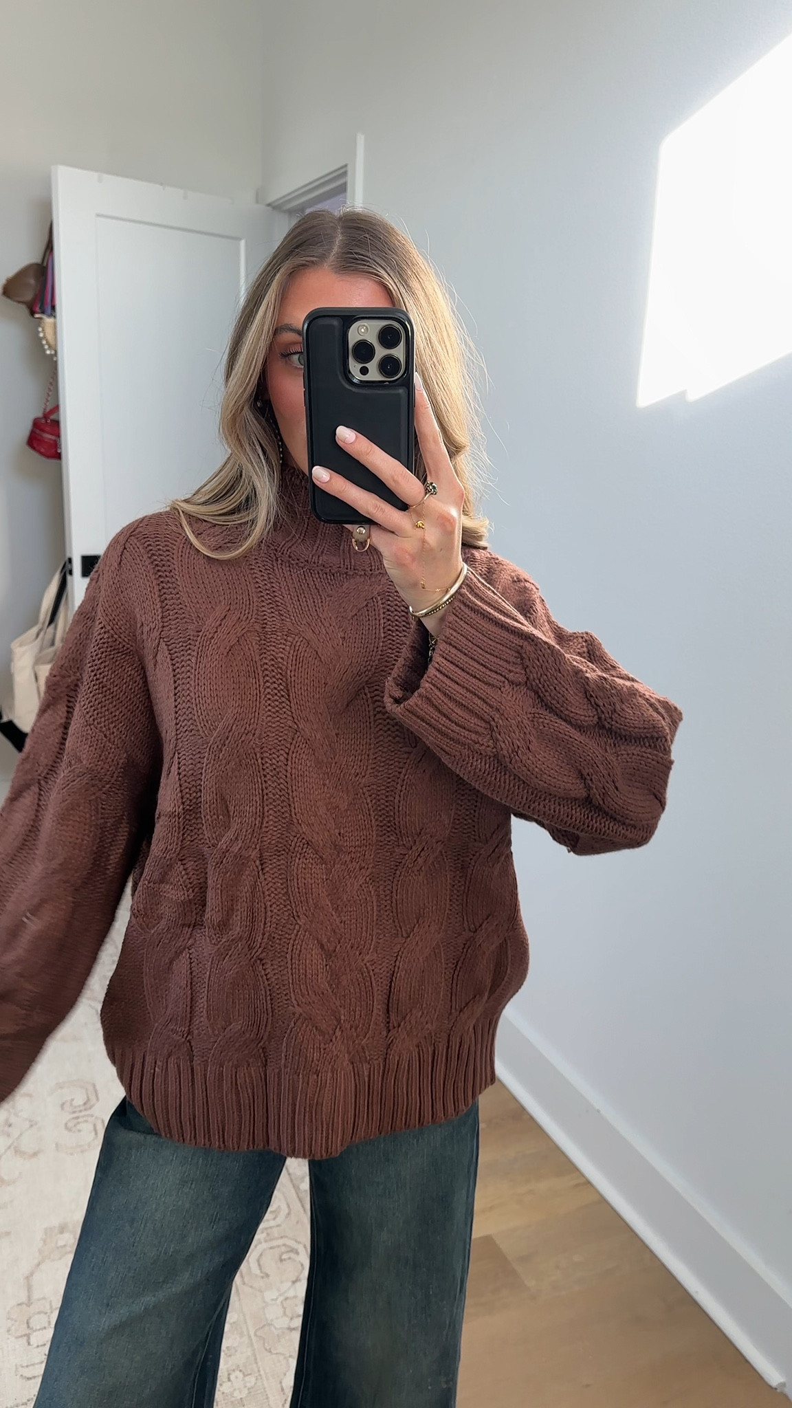 Amazon size small Womens Oversized Cable Knit Turtleneck Sweater Chunky Soft Cozy Long Sleeve Pullover Fall Winter Sweaters Casual Tops

#LTKSaleAlert #LTKSeasonal #LTKootd
