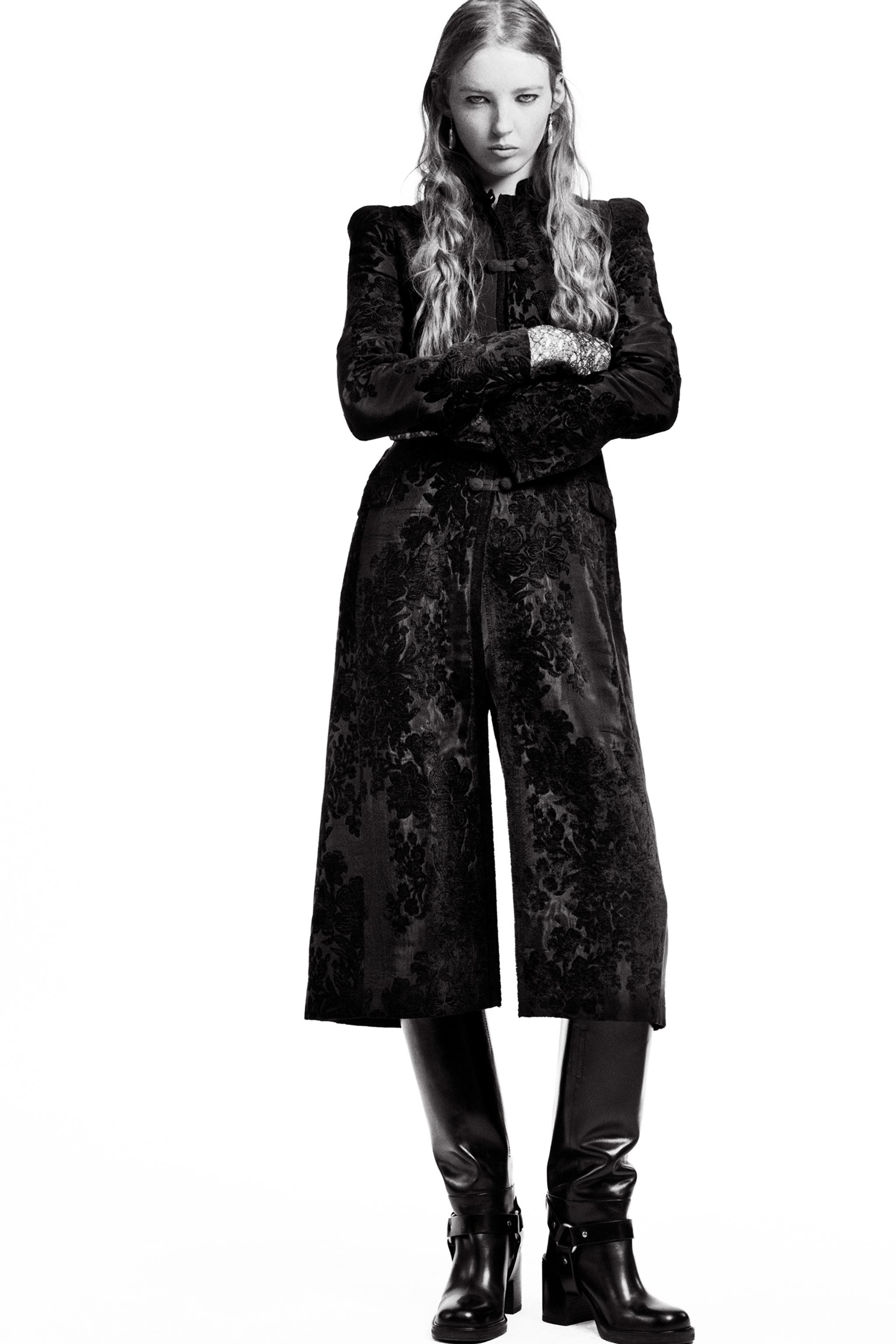 ZW COLLECTION LIMITED EDITION JACQUARD VELVET COAT | Zara UK