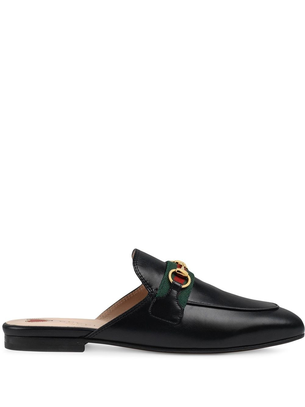 Gucci - Mule Princetown de couro - mulher - couro/couro - 35.5 - Preto | Farfetch (BR)