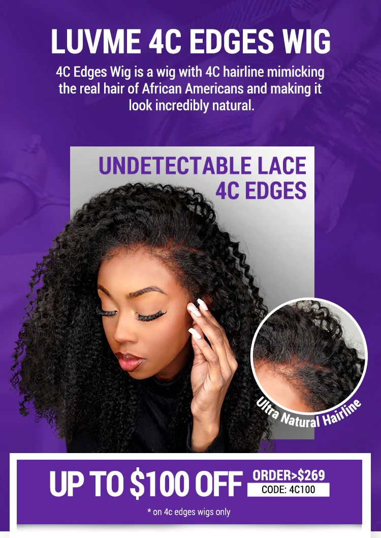 Shop LUVME 4C EDGES Wigs, Afro Wigs | BIG SALE – Luvme Hair | Luvmehair