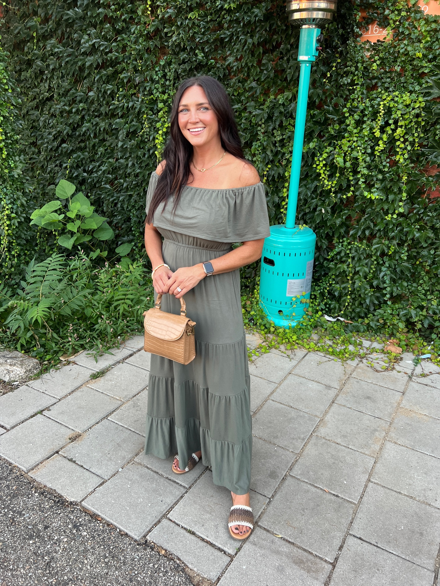 Maxi dress for a warm October day! 