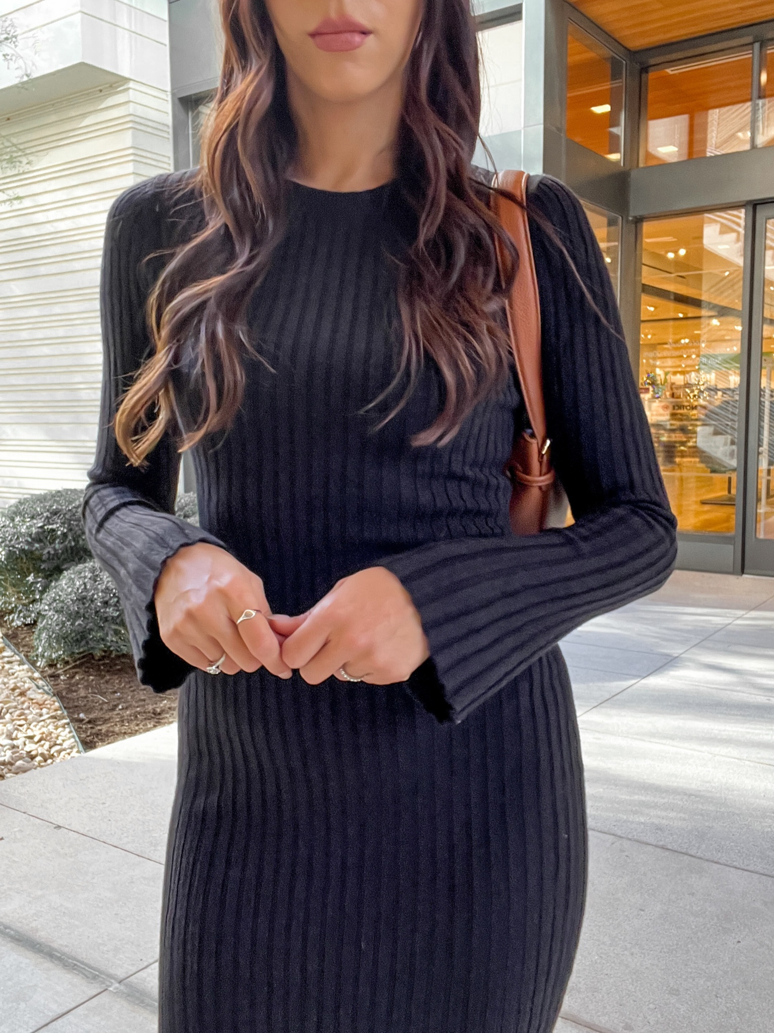 Beautiful bell sleeved sweater dress from Amazon Fashion, such high quality material and so soft too! I sized down for a more fitted style. 

#LTKSeasonal #LTKfindsunder50 #LTKstyletip