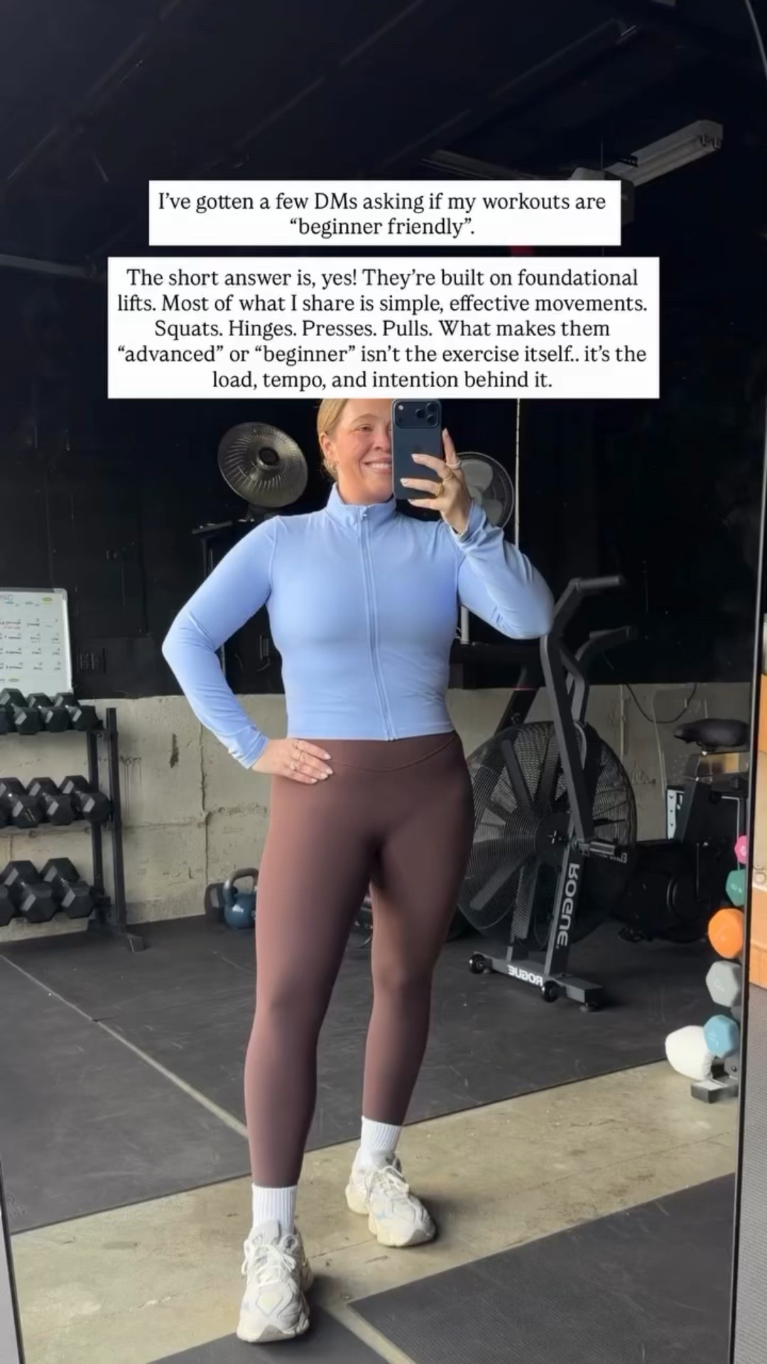 Gym OOTD and Home Gym Equipment 💪🏻👟 wearing my tts large in both pieces! Size 10 | M\L | 5’3"

#LTKootd #LTKActive #LTKfitnessgoals