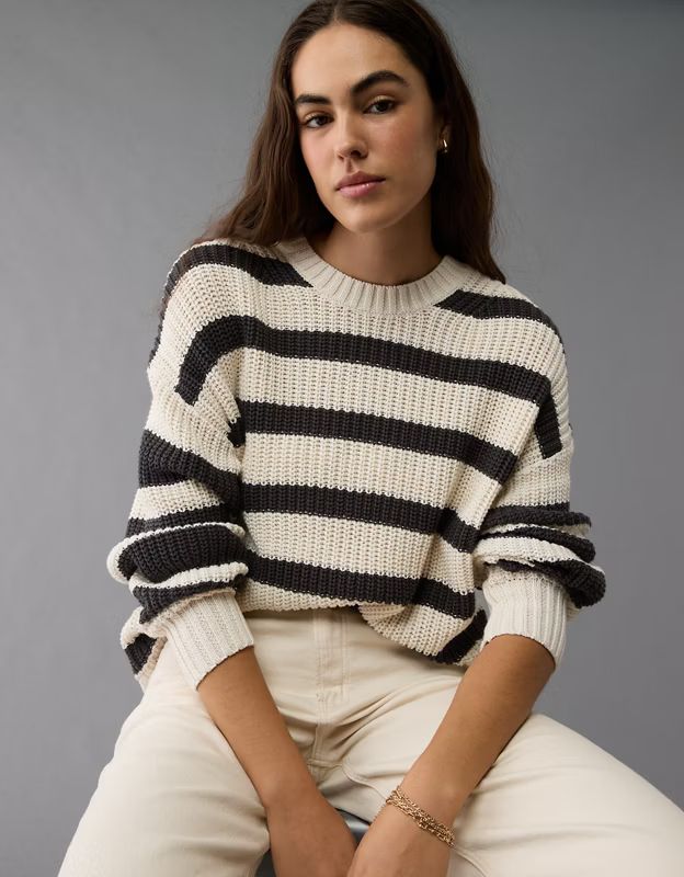 AE Striped Long Weekend Sweater | American Eagle Outfitters (US & CA)