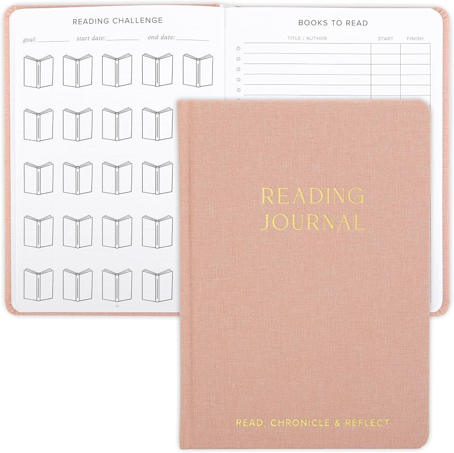 ZICOTO Beautiful Reading Journal for Book Lovers - Linen Hard Cover Book Makes a Great Gift for R... | Amazon (US)