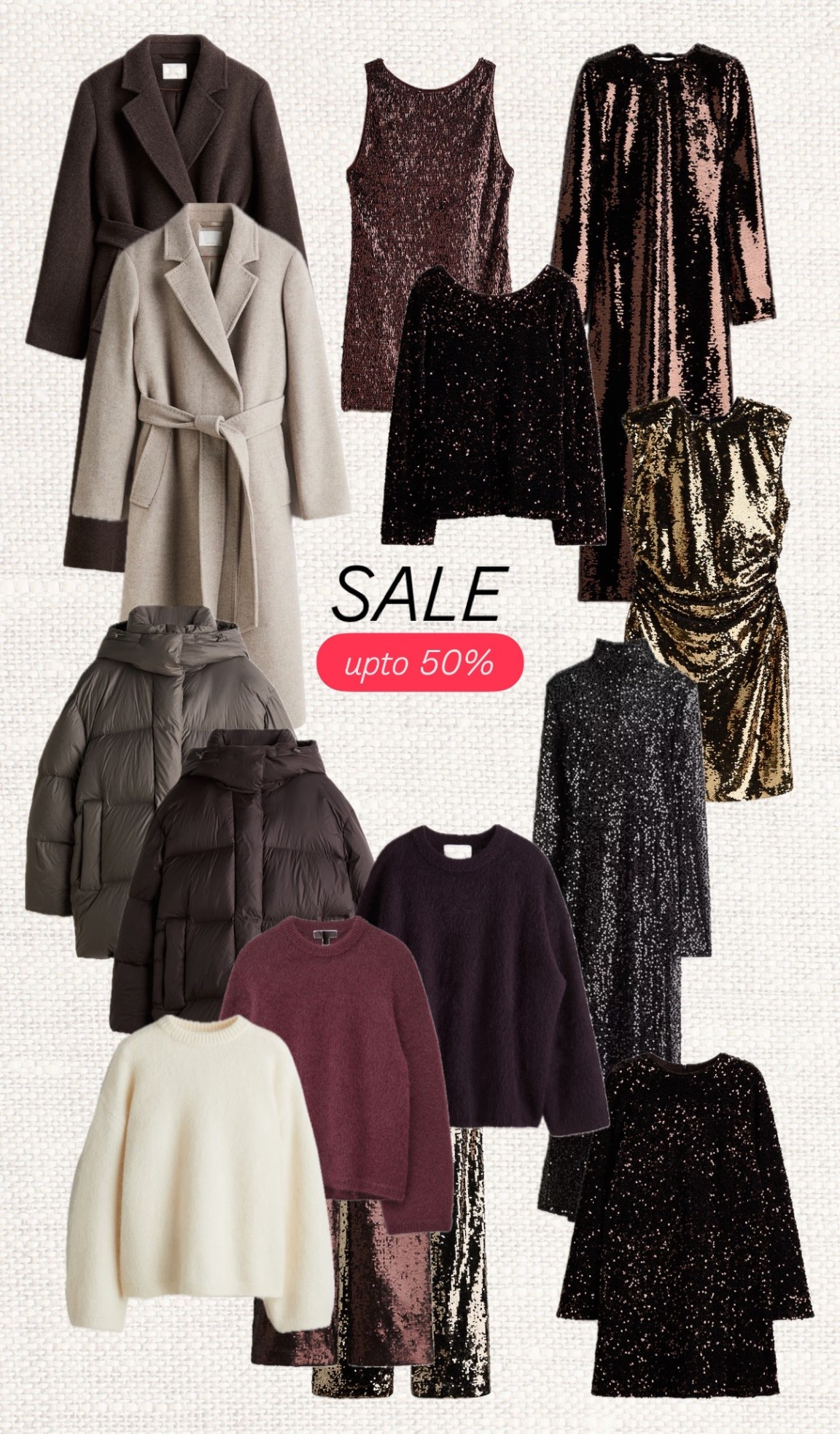 Last-minute sale finds you’ll actually wear 🤍
Think timeless coats, cosy knits and party-ready sequins — all marked down up to 50%. ✨


Keywords:
sale finds, last minute sale, winter coats, puffer jacket, wool coat, knit sweater, cosy knit, sequin dress, party dress, festive outfit, holiday outfit, evening wear, neutral wardrobe, capsule wardrobe, winter fashion, chic basics, timeless style, fashion deals, outfit inspiration, womenswear

#LTKSaleAlert