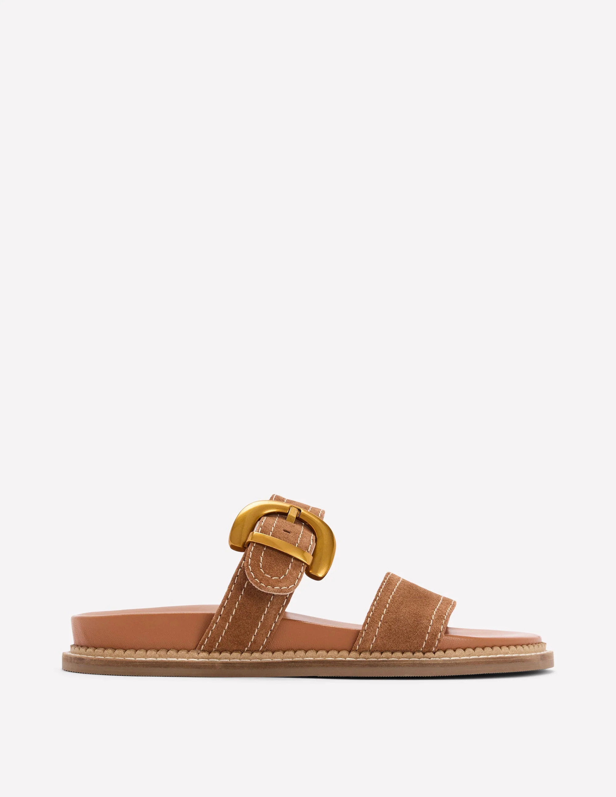 Caryl Double Strap Sandals-Tan | Boden UK